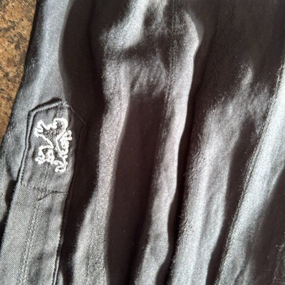 Bugatchi Extra Large Black Striped Casual Shirt - Picture 3 of 7